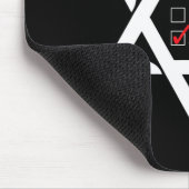 Hanukkah Weihnachtsstern von David Nice Naughty Je Mousepad (Ecke)