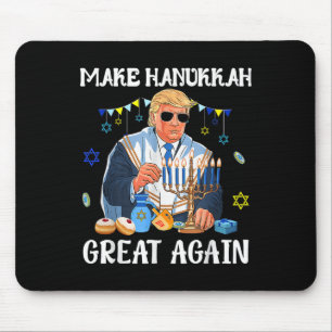Hanukkah wieder groß machen Trump jüdisch hässlich Mousepad