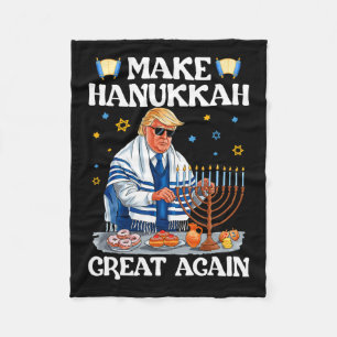 Hanukkah wieder groß machen Trump jüdischen Ugly C Fleecedecke