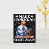Hanukkah wieder groß machen Trump jüdischen Ugly C Karte (Gelbe Blume)