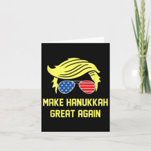 Hanukkah wieder groß Trump 47 Hanukkah Miracl Karte