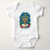 Hanukkah Winzling, große Simcha Baby Strampler (Vorderseite)