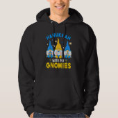 Hanukkah With My Gnomies Three Gnomes With Hanukka Hoodie (Vorderseite)