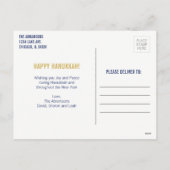 Hanukkah Words Holiday Foto Postkarte (Rückseite)