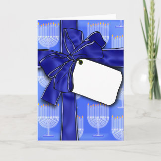 HANUKKAH WRAPPED CARD FEIERTAGSKARTE