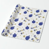 Hanukkah Wrapping Paper Chanukah GAMM ON Geschenkpapier (Ungerollt)