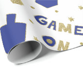 Hanukkah Wrapping Paper Chanukah GAMM ON Geschenkpapier (Rolleneckpunkt)