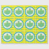 Hanukkah Wrapping Paper "Dreidel Pinwheels 2" Geschenkpapier (Flach)