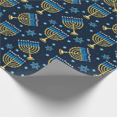 Hanukkah Wrapping Paper Geschenkpapier (Ecke)