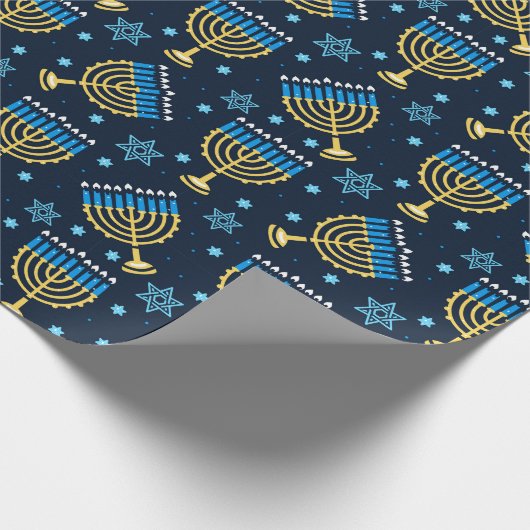Hanukkah Wrapping Paper Geschenkpapier (Ecke)