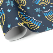 Hanukkah Wrapping Paper Geschenkpapier (Rolleneckpunkt)