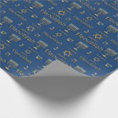 Hanukkah Wrapping Paper Geschenkpapier (Ecke)