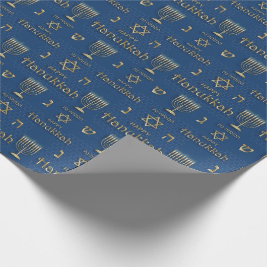 Hanukkah Wrapping Paper Geschenkpapier (Ecke)