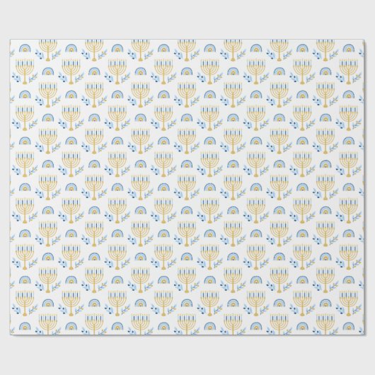 Hanukkah Wrapping Paper Geschenkpapier (Flach)