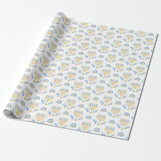 Hanukkah Wrapping Paper Geschenkpapier (Ungerollt)