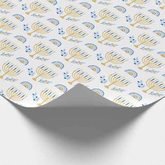 Hanukkah Wrapping Paper Geschenkpapier (Ecke)
