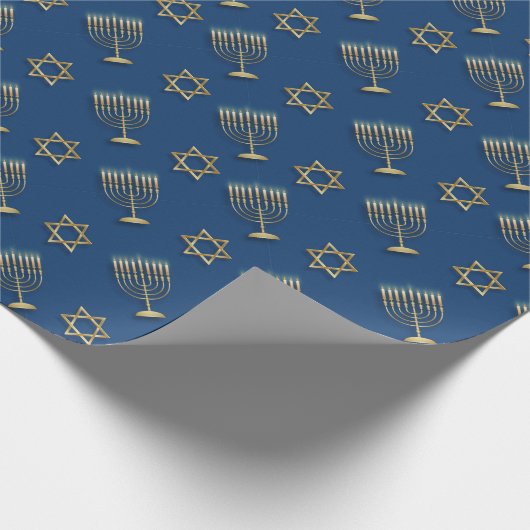Hanukkah Wrapping Paper Geschenkpapier (Ecke)