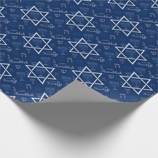 Hanukkah Wrapping Paper Geschenkpapier (Ecke)