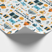 Hanukkah Wrapping Paper Geschenkpapier (Ecke)