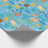Hanukkah Wrapping Paper Geschenkpapier (Ecke)