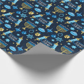 Hanukkah Wrapping Paper Geschenkpapier (Ecke)