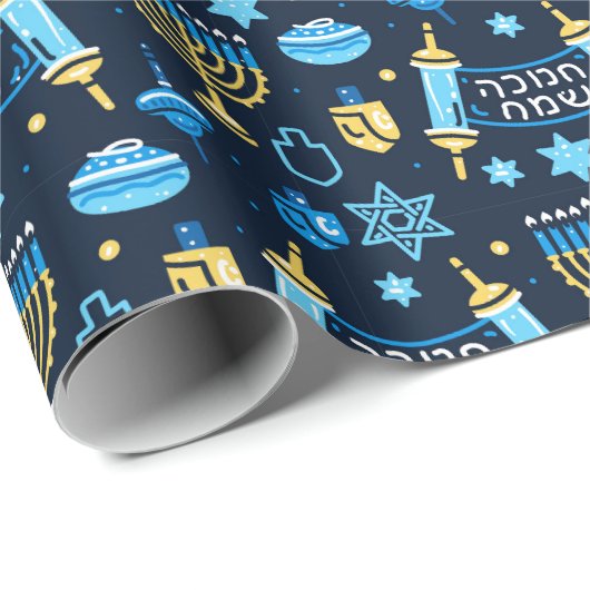 Hanukkah Wrapping Paper Geschenkpapier (Rolleneckpunkt)