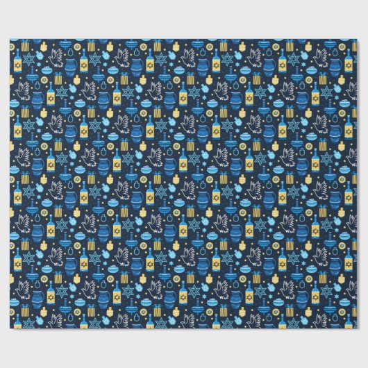 Hanukkah Wrapping Paper Geschenkpapier (Flach)