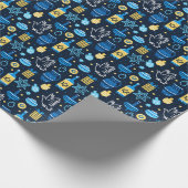 Hanukkah Wrapping Paper Geschenkpapier (Ecke)