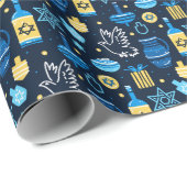 Hanukkah Wrapping Paper Geschenkpapier (Rolleneckpunkt)