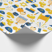 Hanukkah Wrapping Paper Geschenkpapier (Ecke)