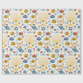 Hanukkah Wrapping Paper Geschenkpapier (Flach)