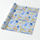 Hanukkah Wrapping Paper Geschenkpapier (Ungerollt)