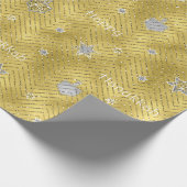 Hanukkah Wrapping Paper "Glitzy Bling" Geschenkpapier (Ecke)