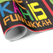 Hanukkah Wrapping Paper "Hanukkah is Funukkah" Geschenkpapier (Rolleneckpunkt)