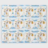 Hanukkah Wrapping Paper "Happy Hanukkah" Geschenkpapier (Flach)