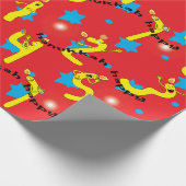 Hanukkah Wrapping Paper "Happy Hanukkah Numbers" Geschenkpapier (Ecke)