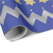 Hanukkah Wrapping Paper "Hug Sameach" Geschenkpapier (Rolleneckpunkt)