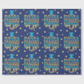 Hanukkah Wrapping Paper "I have a Little Dreidel" Geschenkpapier (Flach)