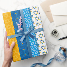 Hanukkah Wrapping Paper Party liefert