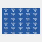 Hanukkah Wrapping Paper Sheets Geschenkpapier Set (Vorderseite 3)