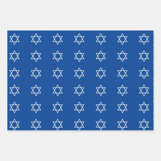 Hanukkah Wrapping Paper Sheets Geschenkpapier Set (Vorderseite)