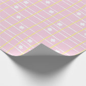 Hanukkah Wrapping Paper "Sweet Pink & Yellow" Geschenkpapier (Ecke)