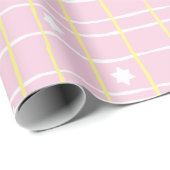 Hanukkah Wrapping Paper "Sweet Pink & Yellow" Geschenkpapier (Rolleneckpunkt)