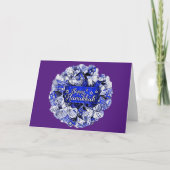 Hanukkah Wreath Karte (Vorderseite)