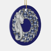 Hanukkah Wreath Keramikornament (Rechts)