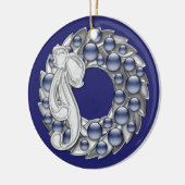 Hanukkah Wreath Keramikornament (Links)