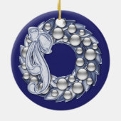 Hanukkah Wreath Keramikornament (Hinten)