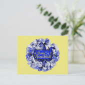 Hanukkah Wreath Postkarte (Stehend Vorderseite)