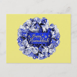 Hanukkah Wreath Postkarte
