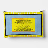Hanukkah Zeevie bei Play Dreidel Accessory Pouc Zubehörtasche (Rückseite)